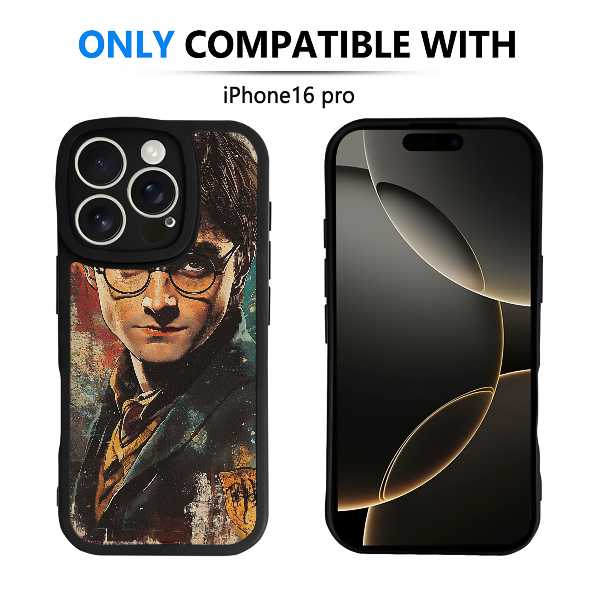 （画像用） Harry Potter ハリー・ポッターシリーズ 【iPhone 16シリーズ対応】シリコンスマホケース（レザー調） 材質：シリコン